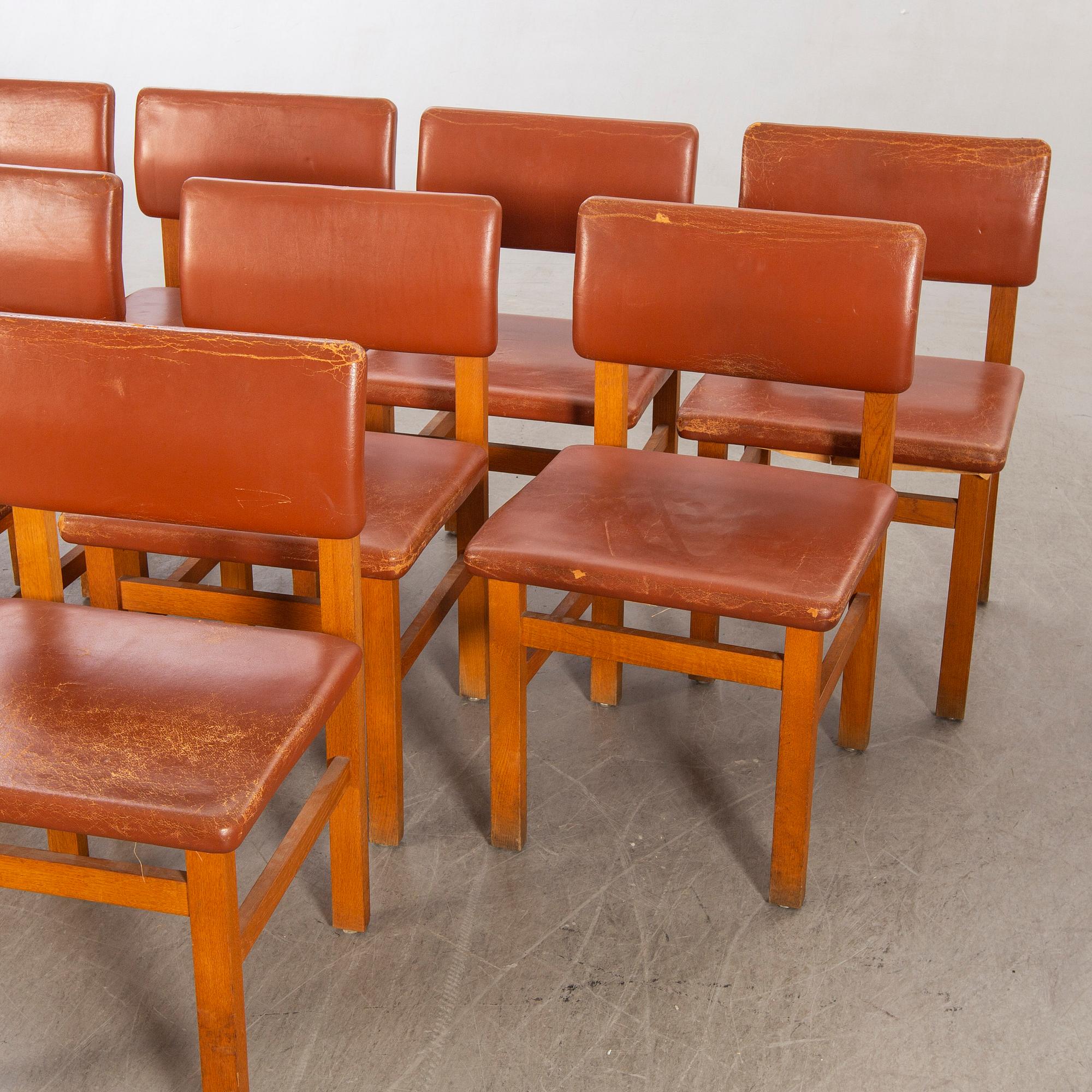 John Kandell, chairs 8 by JE Blomqvist furniture factory Uppsala, 1960s.