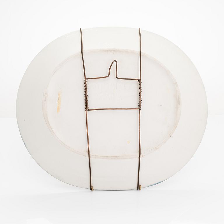 Birger Kaipiainen, dekorationsfat, stengods, signerad Kaipiainen Arabia.