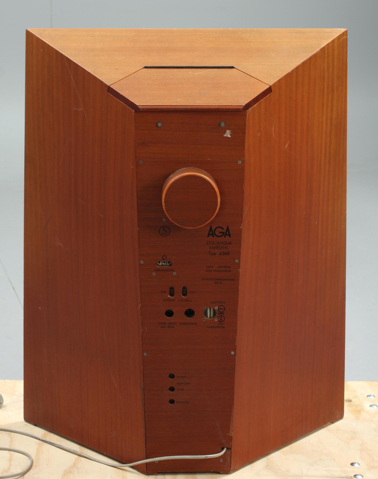 TV-APPARAT, design Bengt Johan Gullberg, AGA, 1900-talets andra hälft.