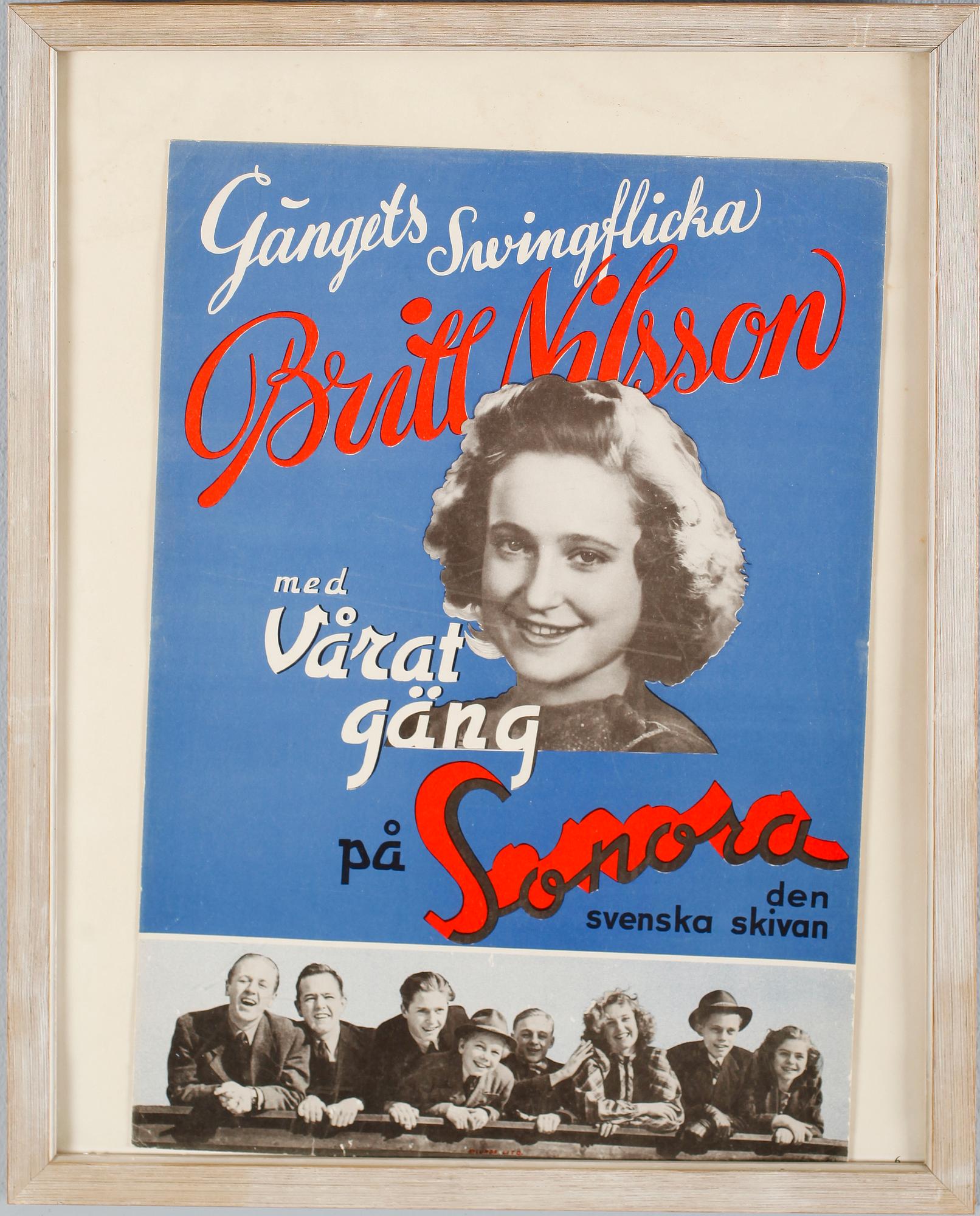 AFFISCHER, 2 st, 1940-/50-tal.