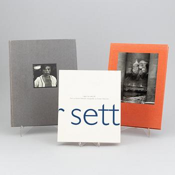 3 photobooks, "Ingen har sett allt", "Pure Architecture" & "Tuija Lindström".