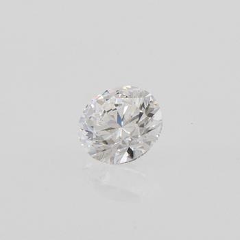 GIA certified round brilliant-cut diamond approx. 0.71 ct D/VVS2.