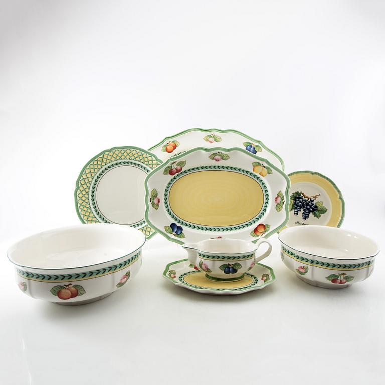 Servis, 48 delar, porslin, "French Garden Fleurence", Villeroy Bosch, Tyskland.