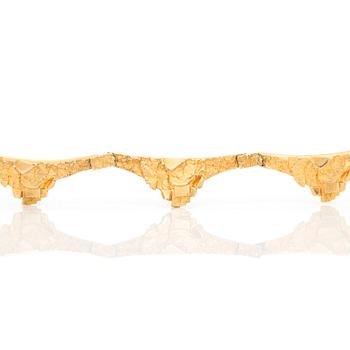 BJÖRN WECKSTRÖM, halskedja, 18k guld, Lapponia, Finland. Vikt 37 g.