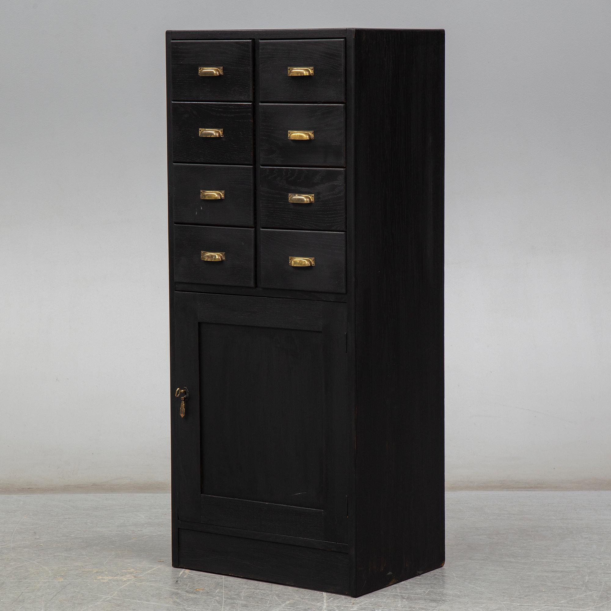 An early 20th century archive cabinet.