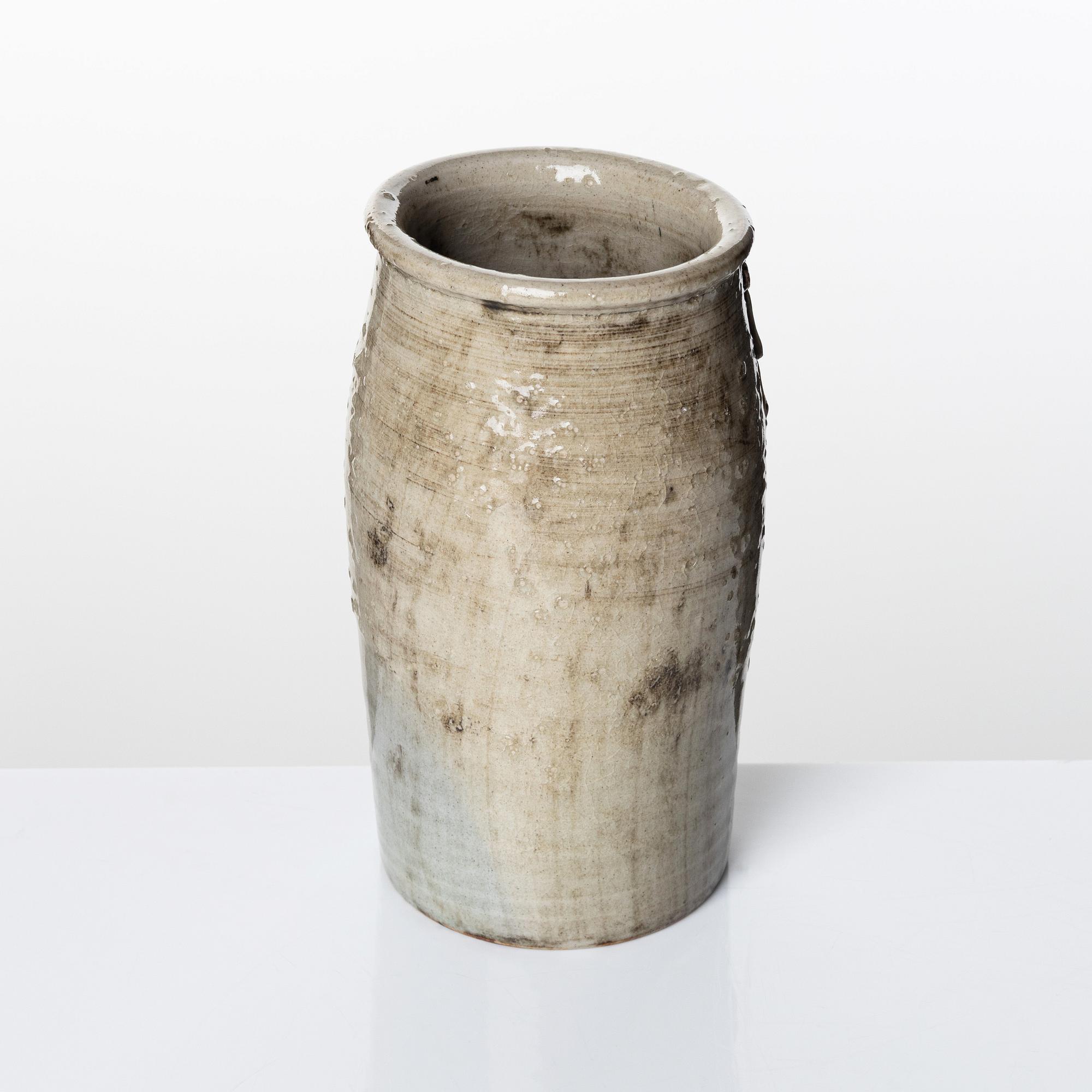 Stig Lindberg, a stoneware vase, Gustavsberg studio, Sweden 1960.