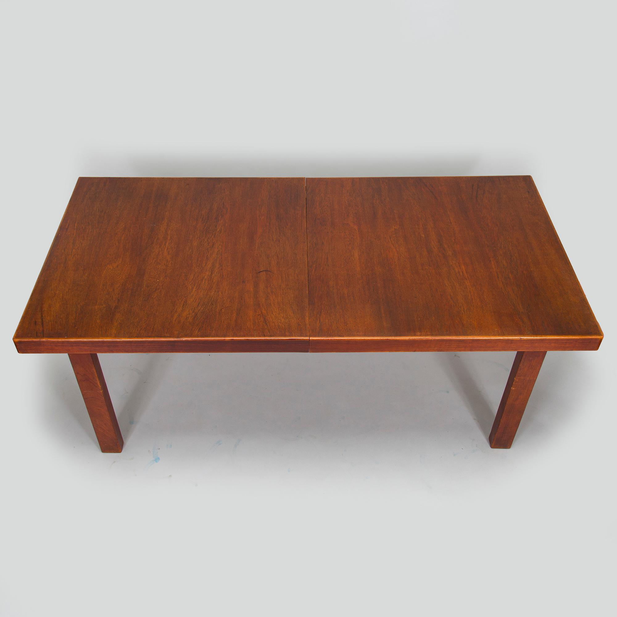 Carl Gustaf Hiort af Ornäs, a mid-20th-century 'Näyttely Senior' dining table and 12 chairs for HMN Huonekalu Nupponen.