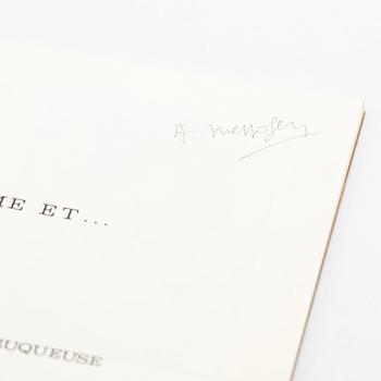 Annette Messager, artists book, signerad, numrerad 1975.