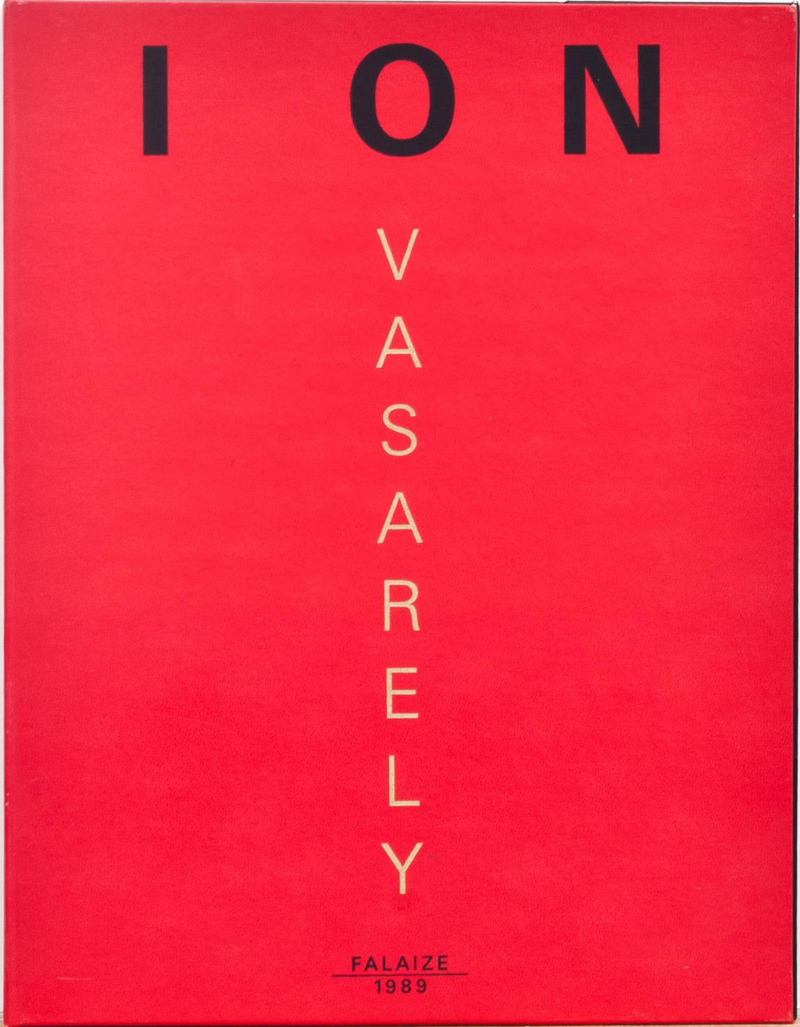 VICTOR VASARELY, mapp med 7 färgserigrafier , ION, Falaize 1989, 154/250, sign.