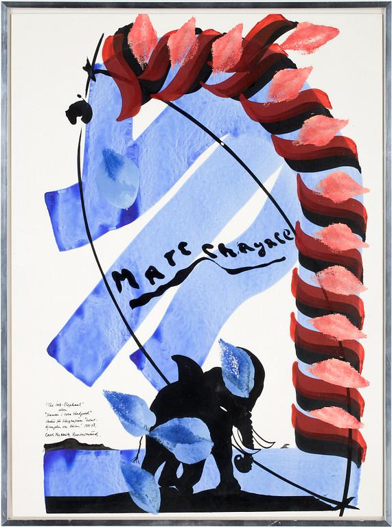 CARL FREDRIK REUTERSWÄRD, olja på papper, signerad.