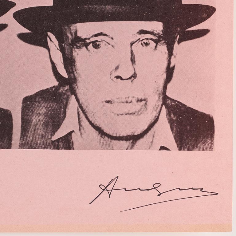 Andy Warhol Efter, "Josef Beuys".