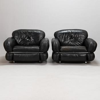 Kurt Hvitsjö, A pair of 1970's 'Hannibal' armchairs for Isku.