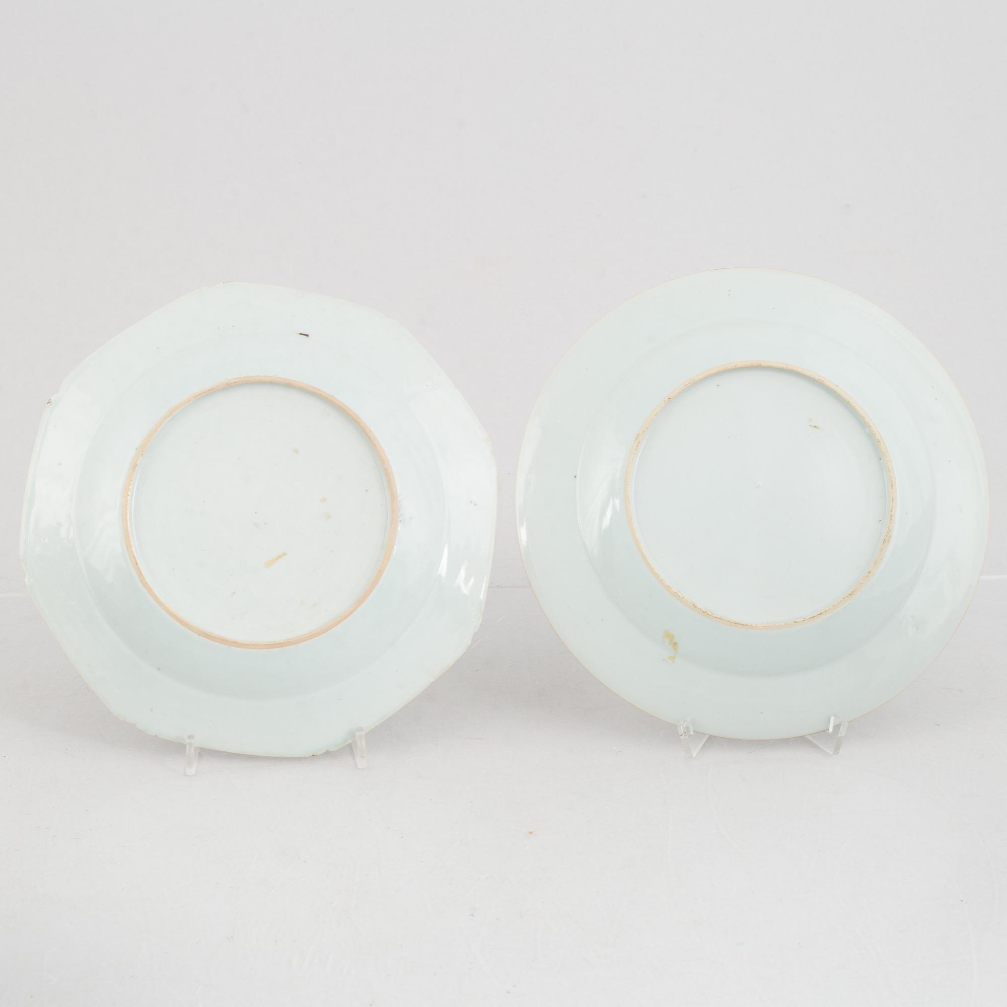 15 pieces of Chinese porcelain, the Qing dynasty, 18th-19th century.