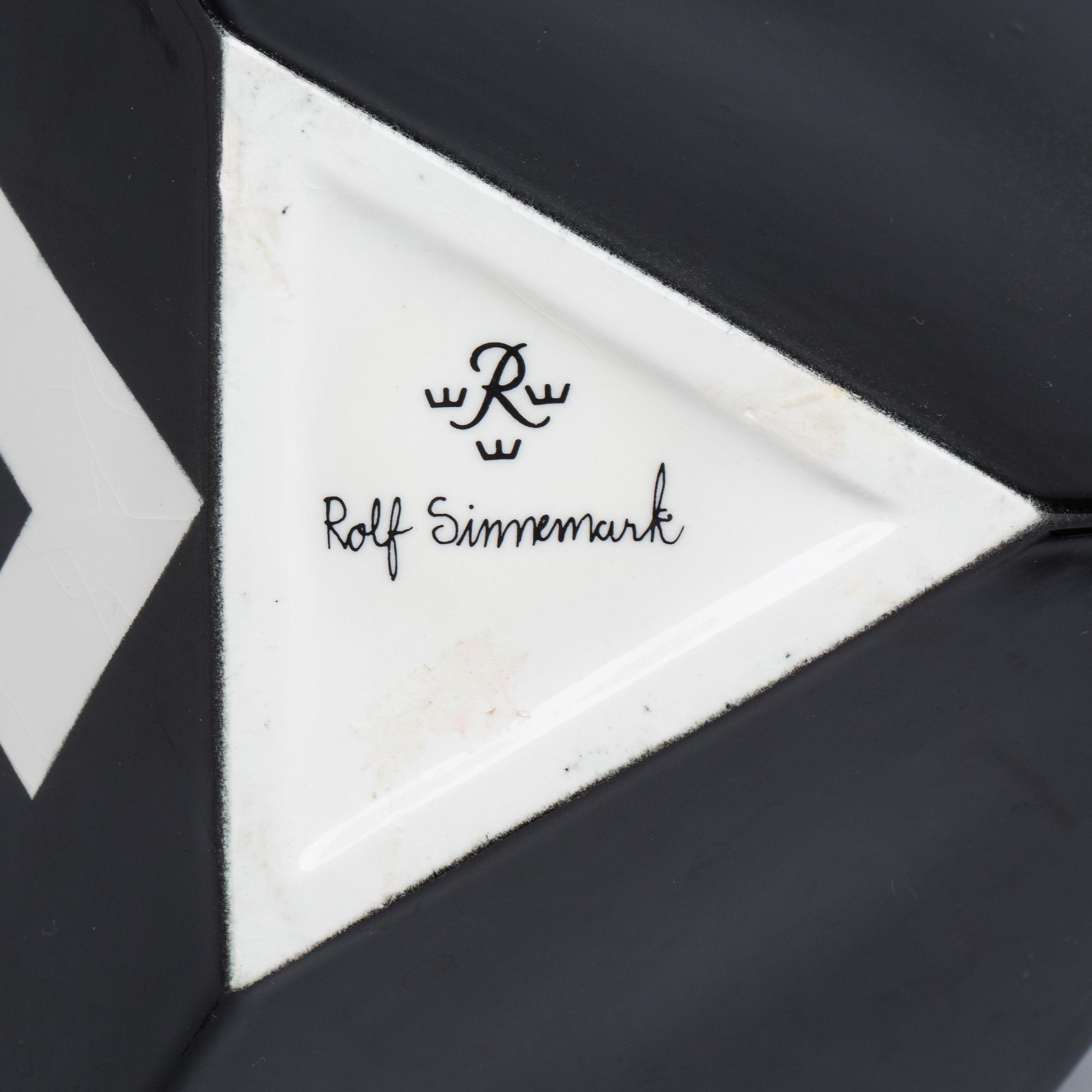 TEKANNA, porslin, Rolf Sinnemark, Rörstrand. Signerad.