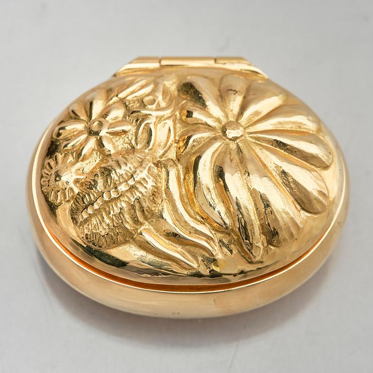 Olle Ohlsson, an 18k gold box, Stockholm, Sweden 1978.