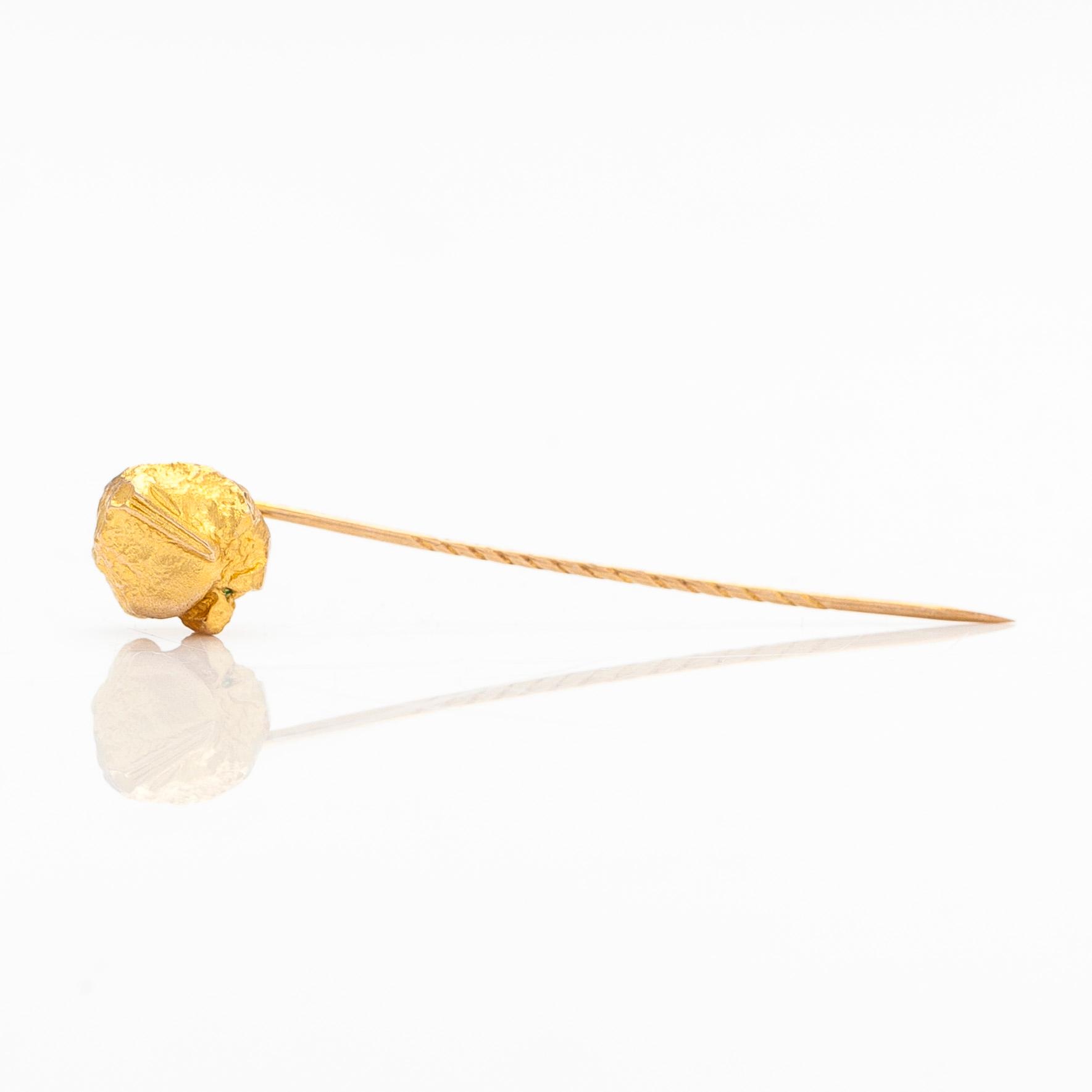 Björn Weckström, slipsnål "Nugget", 14K guld. Lapponia 1973.