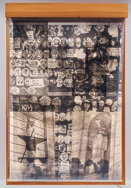 Robert Rauschenberg, "Sling-Shots lit #6, Black State".