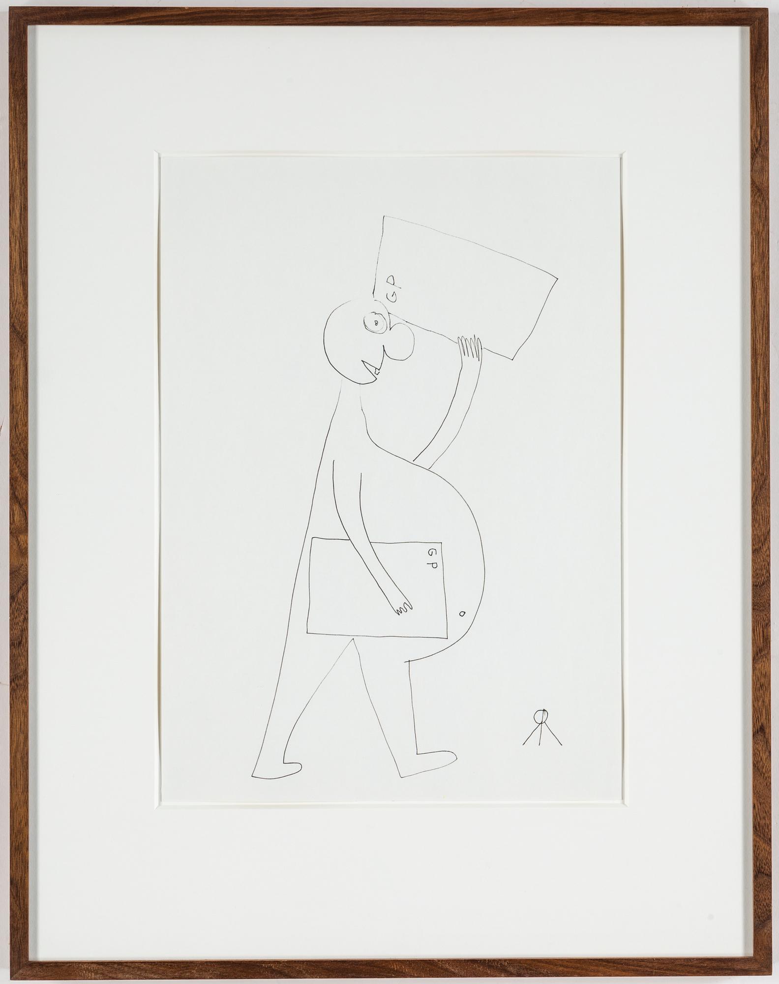 ROGER RISBERG, tusch på papper, 2006, monogramsignerad RR.