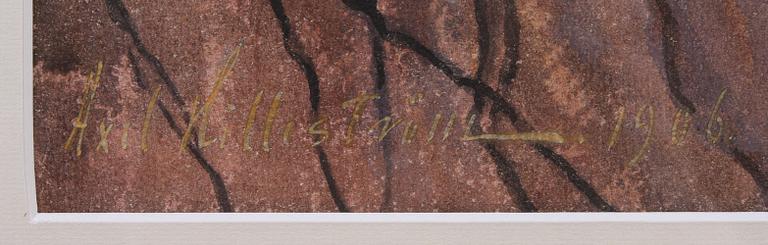 AXEL HILLESTRÖM, blandteknik, sign.