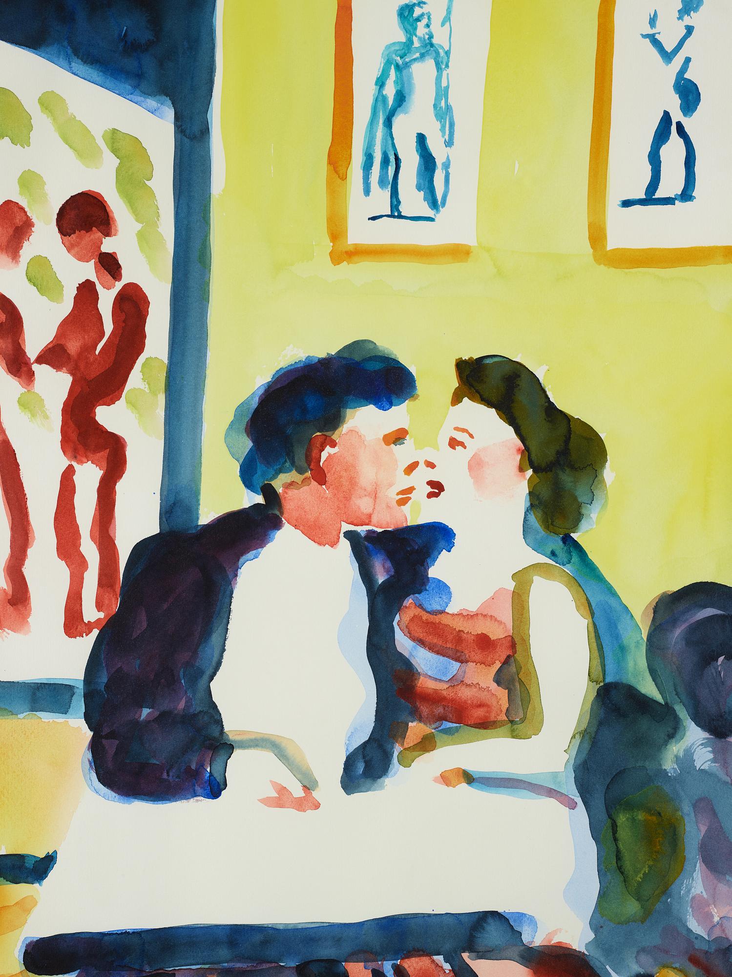 Peter Dahl, watercolour, signed Peter Dahl.
