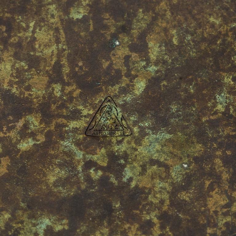 A bronze Art Deco vase, Svenska Metallverken, 1920's/30's.