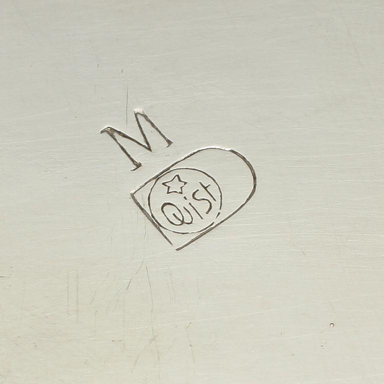 CHAMPAGNEKYLARE, vitmetall, art deco, 1900-talets första hälft.