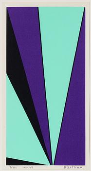 Olle Baertling, silkscreen in colours, 1964-68, signed 3/300.