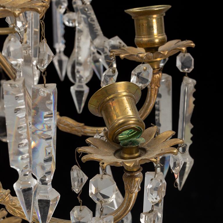 Ljuskrona, Oscariansk, omkring år 1900.