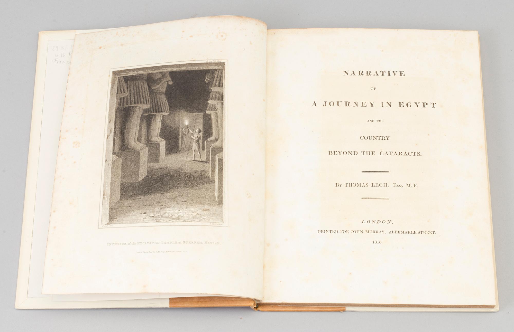 A Bok, Africana, 1816, Thomas Legh.