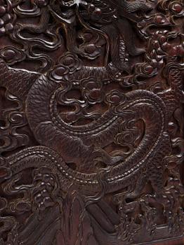 A large Imperial Hongmu compound cabinet, Qingdynasty, 19th century.
