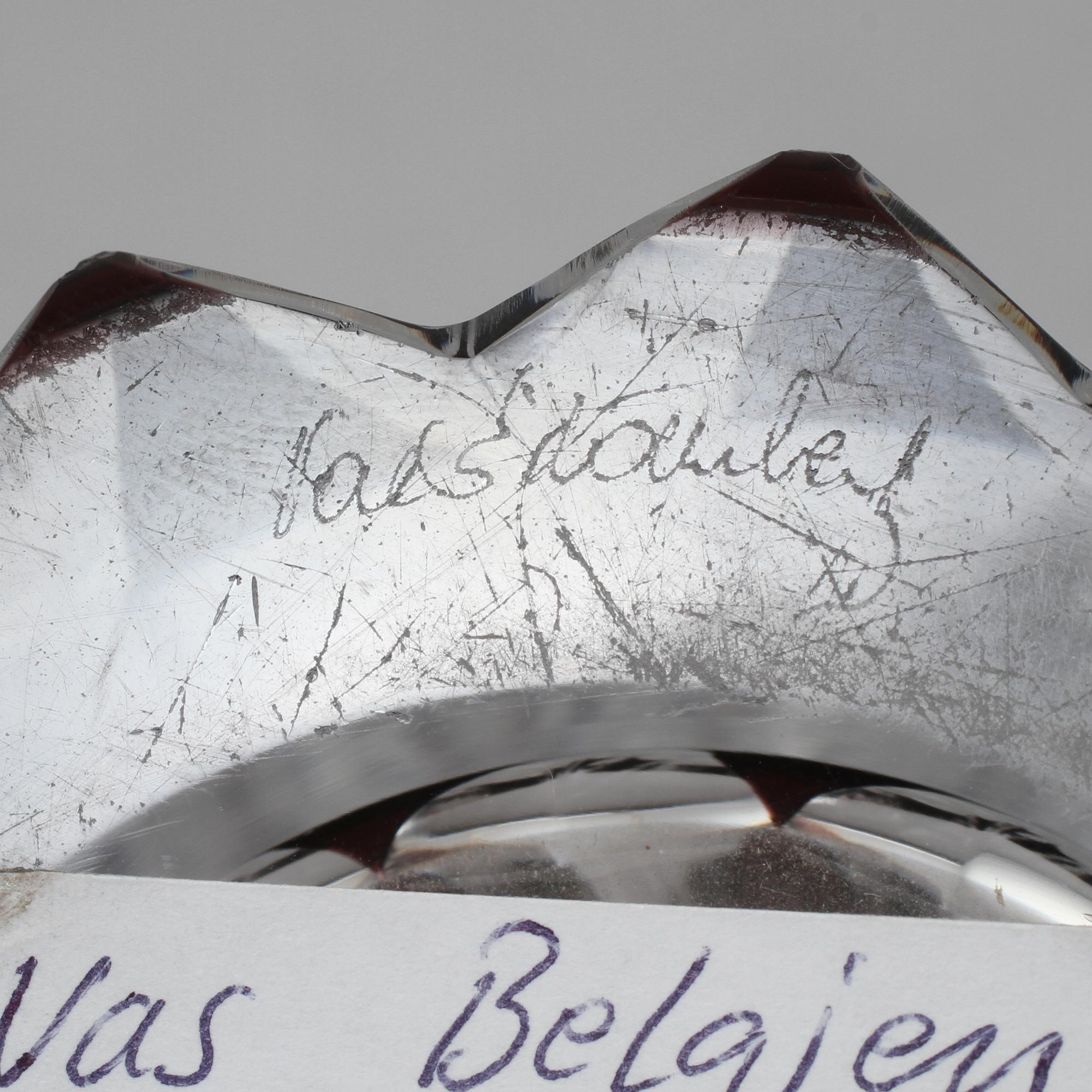 VAS, glas, Val Saint-Lambert, Beligen, 1900-talets andra kvartal.
