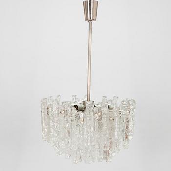A 1960s "Ice block chandelier" by J.T Design, Kalmar, Austria.