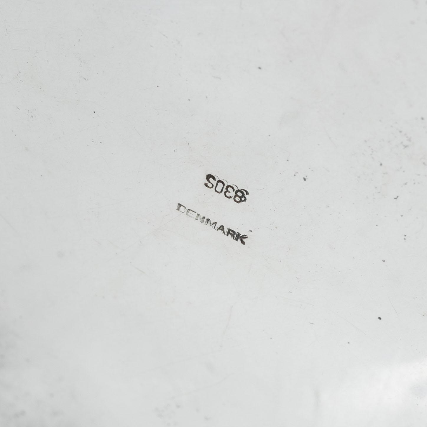 A Danish silver baroque style tankard, 20th century.