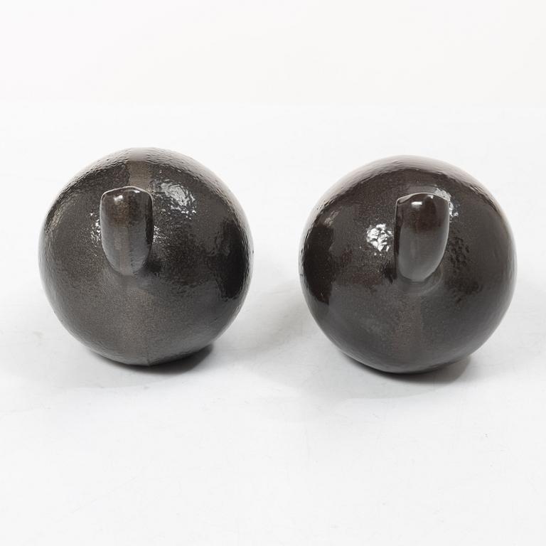 Eva Schildt and Maja Sten, doorstops, a pair, “Ekollon”, Firma Svenskt Tenn.