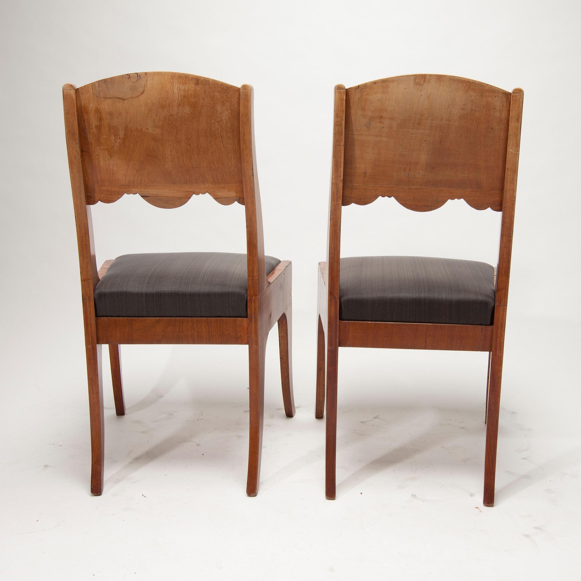 STOLAR, 4 st, biedermier, 1800-talets mitt.