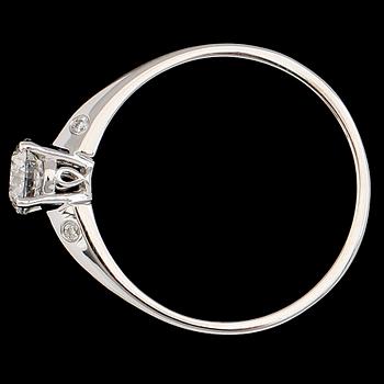 RING, 18 k vitguld, briljantslipade diamanter tot ca 0.53 ct.