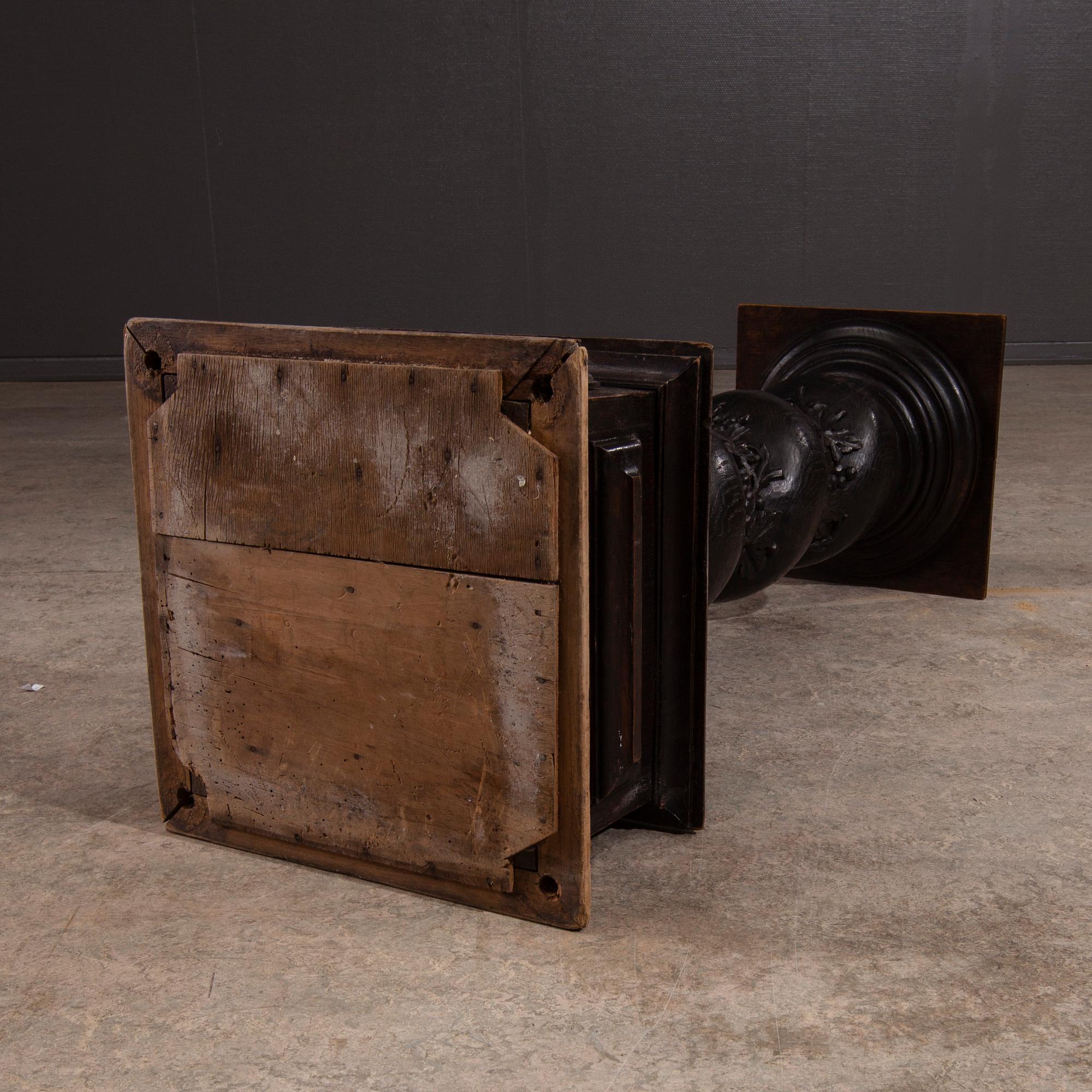 PIEDESTAL, trä, barockstil, 1800-tal.