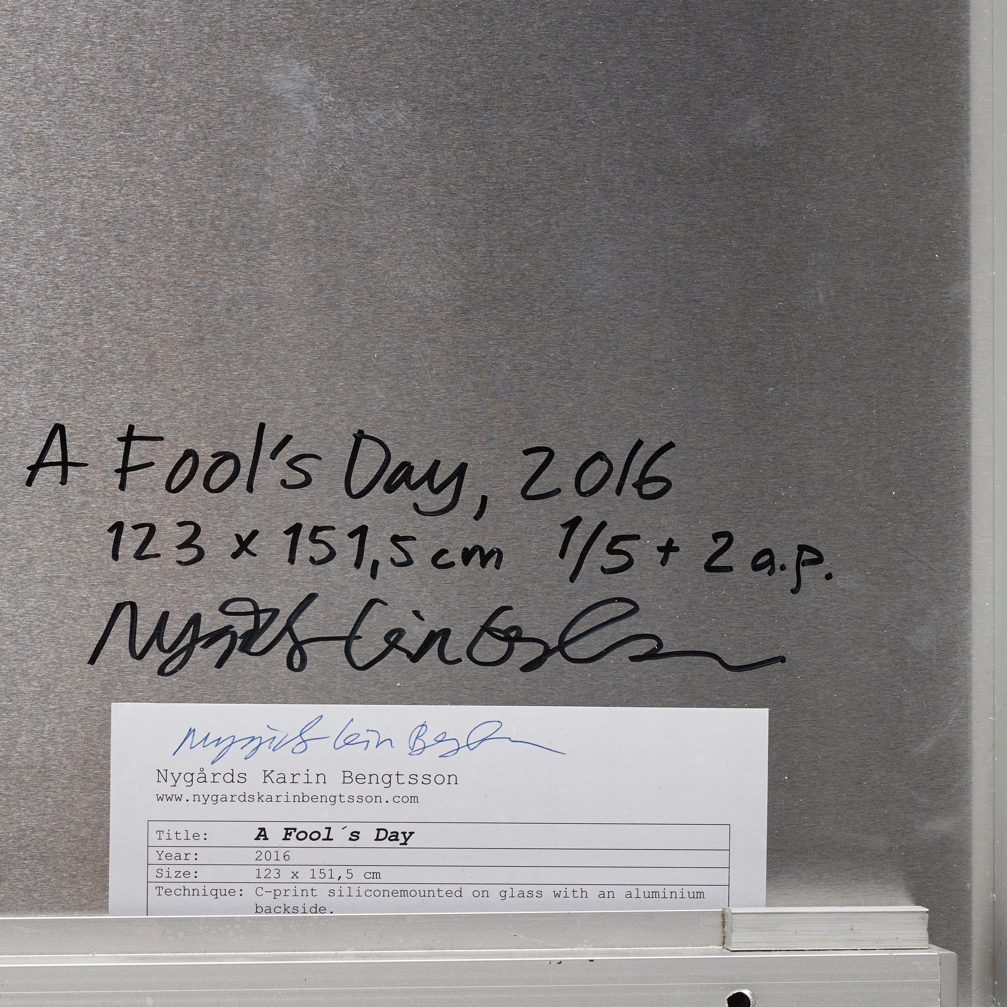 Nygårds Karin Bengtsson, "A Fool's Day", 2016.