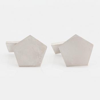 152. Wiwen Nilsson, a pair of sterling silver cuff-links, Lund, Sweden 1953.