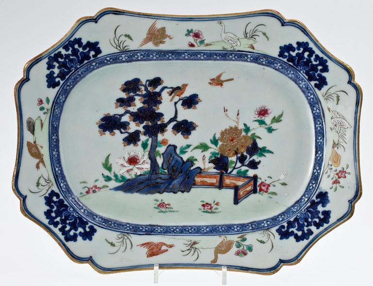 STEKFAT, porslin, Qianlong, Kina, 1700-tal.