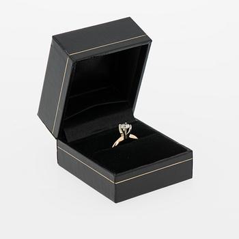 RING, briljantslipad diamant, 14K guld.