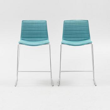 Six 'Catifa' barstools, Arper, 21st century.