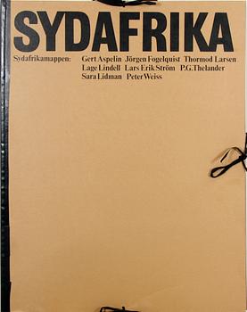 "SYDAFRIKA", 6 grafiska blad. Bl.a Lage Lindell, P.G Thelander. upplaga 200 ex.