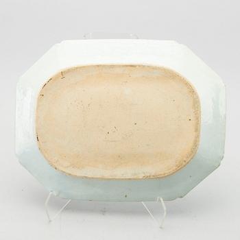 STEKFAT, 3 st, porslin, Kina Qianlong 1700-tal.