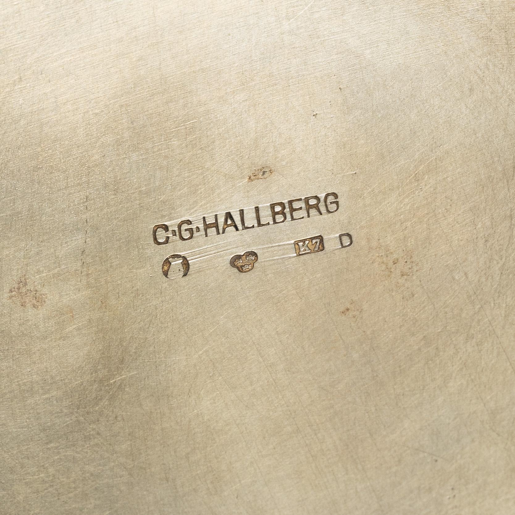 Six Swedish silver cups and trophies, including with mark of K Anderson, Stockholm 1912.