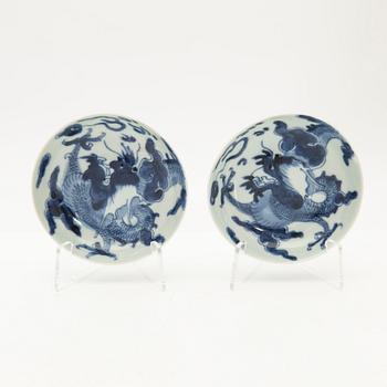 Copper, with tray, a pair, 19th century.