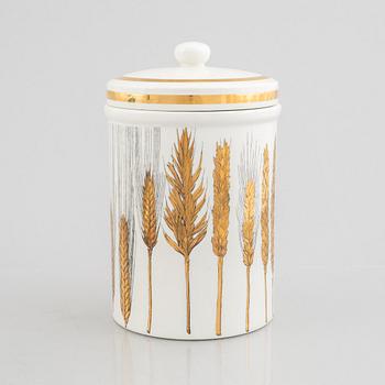 Piero Fornasetti, an earthenware covered jar, Milano, Italy.