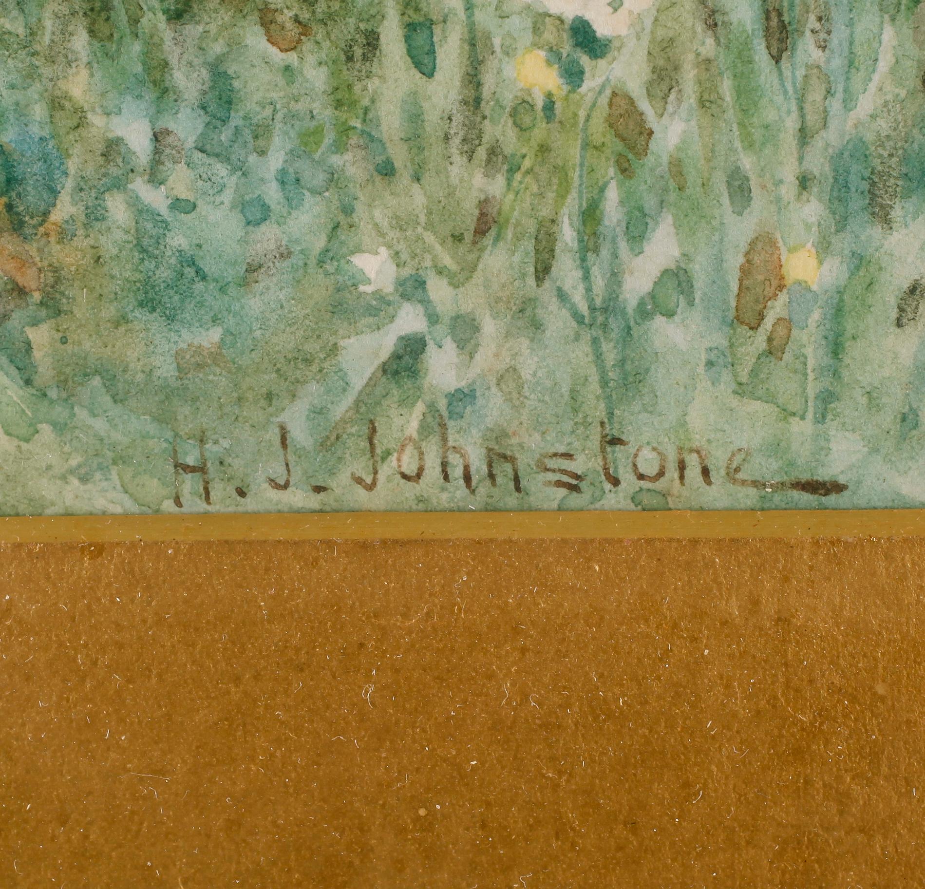 HENRY JAMES JOHNSTONE, akvarell, signerad.