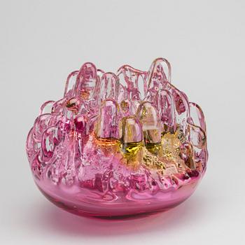 GÖRAN WÄRFF, a glass sculpture, signed Kosta,