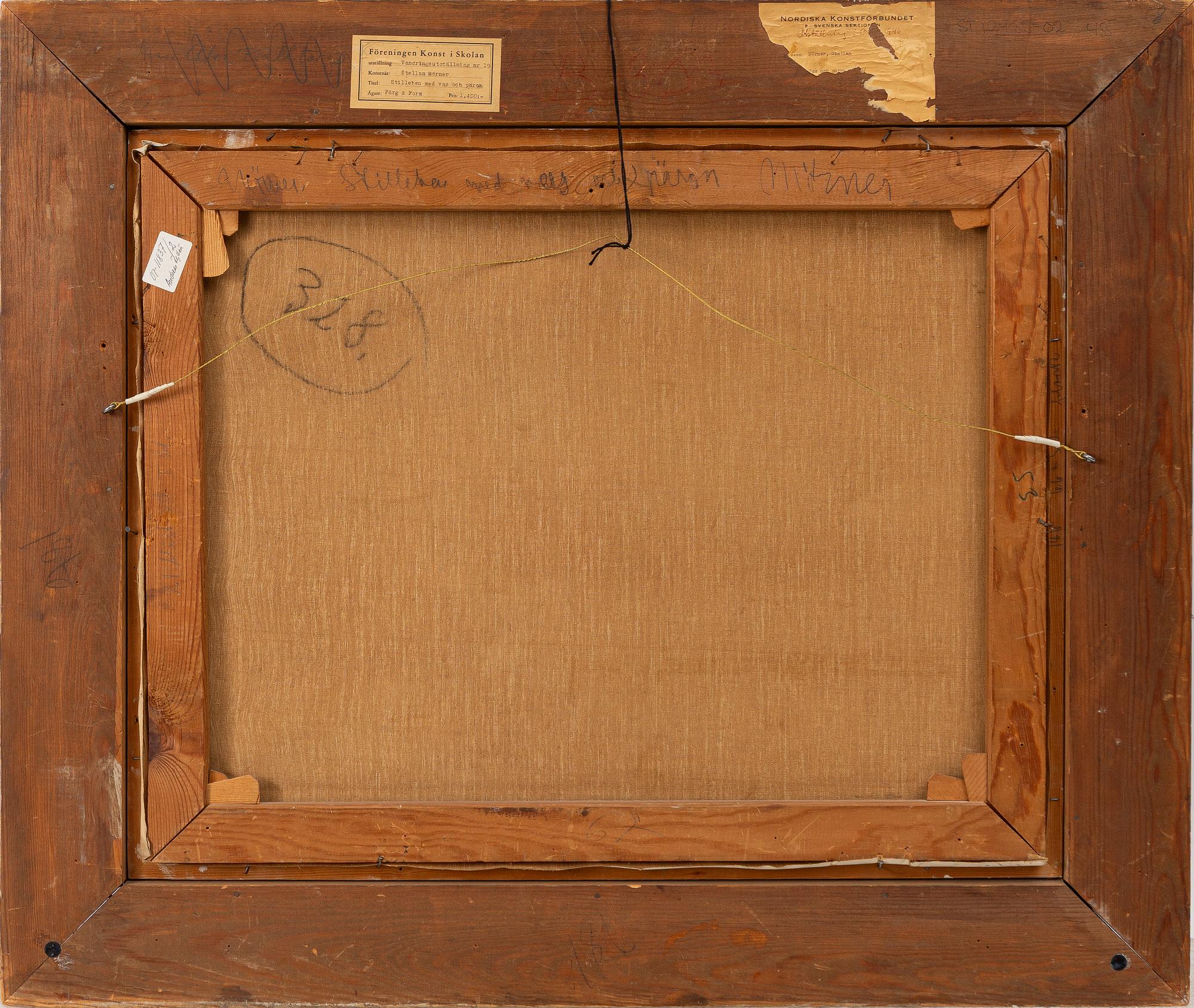 Stellan Mörner, "Stilleben med vas och päron".